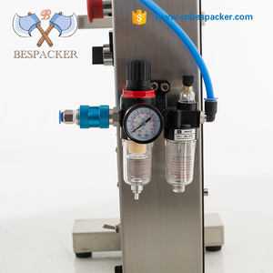 Bespacker Y1WLD Rumania piso tipo pistón líquido pasta sola cabeza doble aceite jugo máquina de llenado - Product Image 5