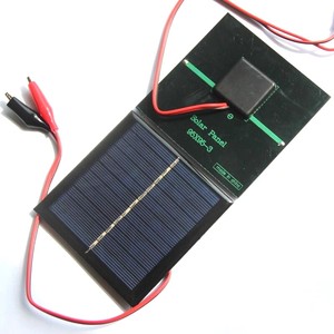 1W DIY Polycrystalline <strong>Solar</strong> Cells Battery Charger Small 5.5V <strong>Solar</strong> <strong>Panel</strong> Lamp <strong>with</strong> <strong>Alligator</strong> <strong>Clips</strong> PET Type - Product Image 4