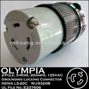 Conector aprobado por NEMA L5-20, 20A, 125VAC - Product Image 3