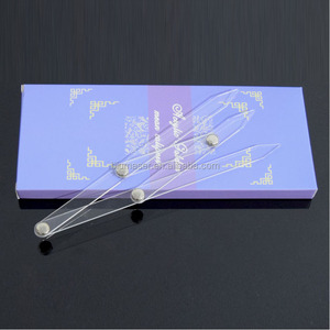 Règle de sourcil professionnelle fournitures de maquillage permanentes outils de Microblading acrylique mesure de règle en plastique de sourcil - Product Image 5