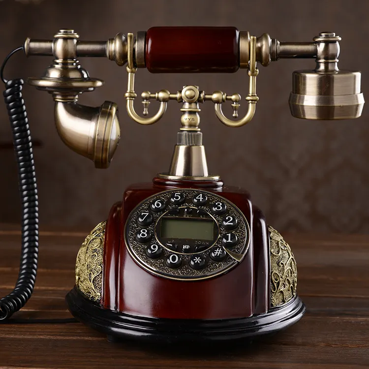 שרף + סגסוגת טלפון עתיק רפרודוקציה כמו בית או קישוט מלון