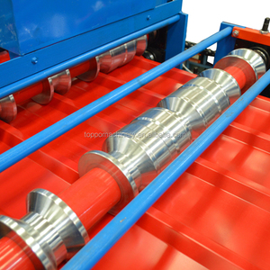 Alta calidad conveniente ppgi material <span class=keywords><strong>PI</strong></span> CR Q235 doble rodillo que forma la máquina - Product Image 4