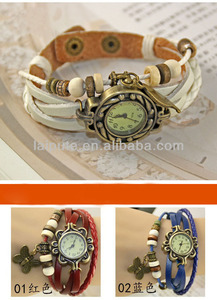 las mujeres de <span class=keywords><strong>la</strong></span> hoja pendientes de <span class=keywords><strong>la</strong></span> vendimia del reloj relojes de señora con <span class=keywords><strong>la</strong></span> correa intercambiable - Product Image 6