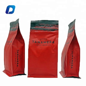 Sacchetti Doypack Richiudibili con Ziplock, Fondo Piatto e Soffietto <span class=keywords><strong>Laterale</strong></span>, in Alluminio Laminato, da 5 Libbre, con Valvola, per Caffè e Bevande - Product Image 3
