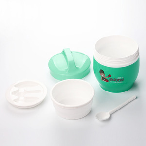 Với Hộp Màu PU Nhựa Tạo Bọt Vật Liệu Bộ Đồ Ăn Kín Hộp Cơm Trưa Hộp Đựng Thực Phẩm PP Tường Đôi + Hộp Lưu Trữ & Thùng - Product Image 1