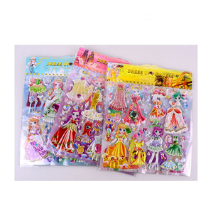 Myway 3D spugna schiuma principessa <span class=keywords><strong>personaggi</strong></span> dei cartoni animati adesivi personalizzati fai da te ragazze vestono adesivi - Product Image 4