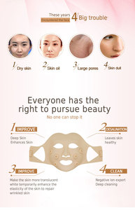 Cosmetic Skin Tightening Beauty Silicone <strong>Vibrating</strong> Face Lift Electric Massage <strong>Facial</strong> <strong>Mask</strong> - Product Image 6