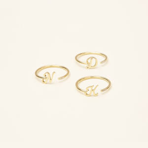 Anillos De Letras De Acero Inoxidable Anillos Para Mujer De Acero Inoxidable Joyeria Fina De Acero Inoxidable De China Anillos De Oro - Product Image 2