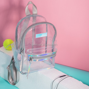 Factory Wholesale Custom logo Design Cheap Small Transparency Material <strong>clear</strong> <strong>Backpack</strong> for Girl - Product Image 3