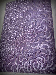 Alfombra de lana de alta calidad con mechones a mano, estilo moderno y sencillo, diseño floral, látex y algodón - Product Image 4