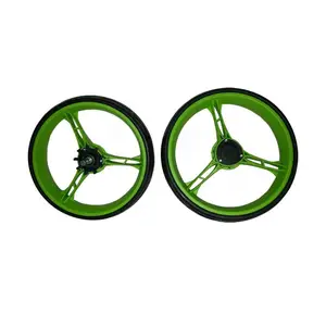 Roues de <span class=keywords><strong>chariot</strong></span> de <span class=keywords><strong>golf</strong></span> en plastique de style nouveau, 9,5 pouces - Product Image 1