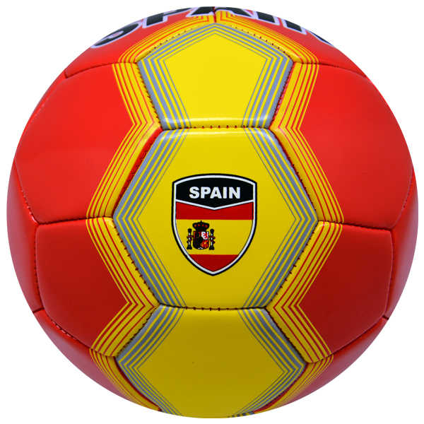 Country Logo Gedruckte Bälle Spanien Flagge Fußball Werbe fußball für Club