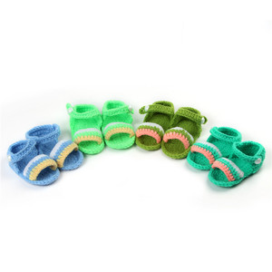 Handmade pattini di bambino svegli pattini del crochet con animale del fumetto pattini di bambino del crochet fof bay ragazze - Product Image 1