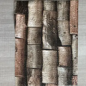 Vecchi Mattoni <span class=keywords><strong>Carta</strong></span> Da Parati Roll, Piatto 3D Effetto Blocchi di Pietra Look Smontabile Della Parete di <span class=keywords><strong>Carta</strong></span> Decorazione Della Casa D'epoca (Marrone) - Product Image 1