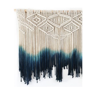 Macrame di Attaccatura di Parete Verde e Beige Tessuto Arazzo <span class=keywords><strong>Boho</strong></span> <span class=keywords><strong>Chic</strong></span> Del Pendente Delle Nappe Hippie Della Boemia di Arte Della Parete Della Decorazione Della <span class=keywords><strong>Casa</strong></span> - Product Image 2