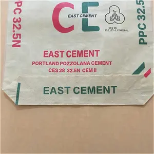 Cement Paper Bag 50kg Woven Cement Bag Portland OPC PPC Laminated Pp Best 50kg BODA Bag Plastic Kraft Paper 40*55*11cm Spout Top Accept CN HEB