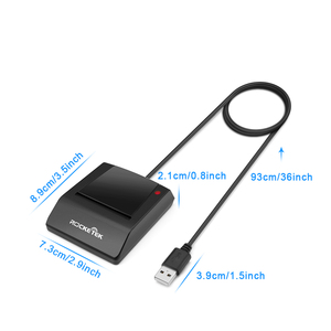 Rocketek alta calidad portátil EMV DOD militar USB Smart Card Reader acceso común CAC lector escritor - Product Image 5