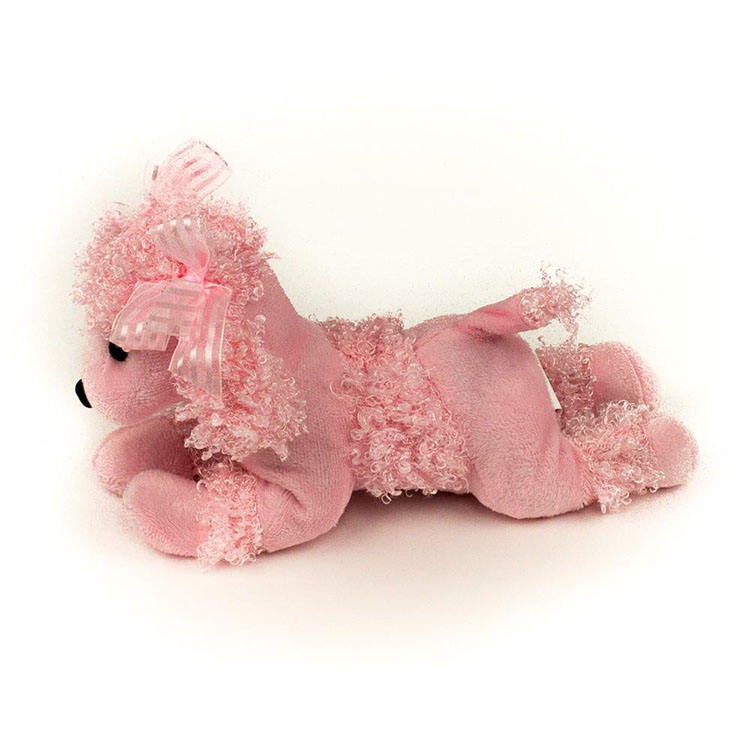 pink stuffed poodle