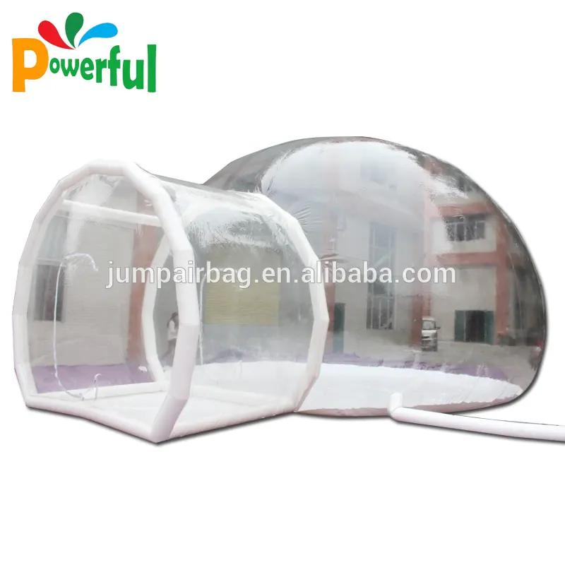 Şişme şeffaf igloo kabarcık çadır sıcak satış şişme balon çadır kabarcık çadır temizle kubbe ev