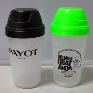 Cetak Logo 300ML botol cangkir pengocok protein sesuai pesanan plastik bebas BPA