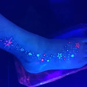 Qualità Bella Partito Neon Fluorescente Tatuaggi Temporanei