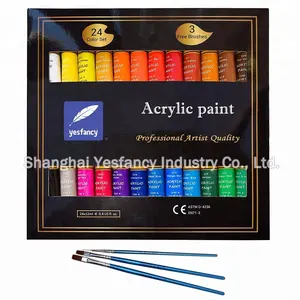 Juego de <span class=keywords><strong>Pintura</strong></span> Acrílica de Alta Calidad, 24 Colores, Marca Privada, Certificación EN71, ASTM y MSDS - Product Image 1