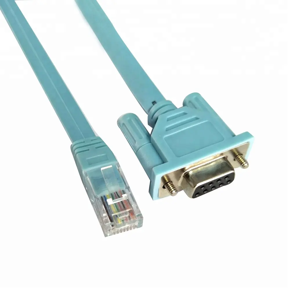 RJ45 Network port to DB9 serial cable  router control console switch line