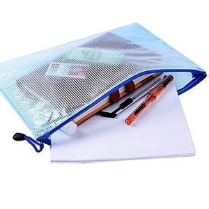 Văn Phòng Phẩm B4 Kích Thước Rõ Ràng <span class=keywords><strong>Pvc</strong></span> Lưới <span class=keywords><strong>Zip</strong></span> Tài Liệu Tập Tin Túi Với Nylon Zipper - Product Image 2