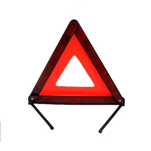 Sinyal Berhenti Berbahaya Keselamatan Tanda Peringatan Jalan Kerusakan Merah Reflektor Reflektif Darurat Segitiga Peringatan Keselamatan Pinggir Jalan