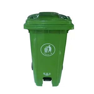 120L çöp çöp kutusu 120 litre plastik çöp kutusu saf renk
