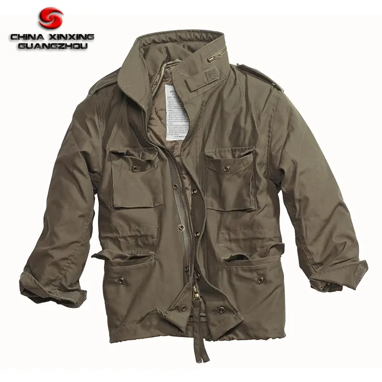 카키 군사/육군 군인 겨울 두꺼운 M-65 필드 코트 유니폼 재킷