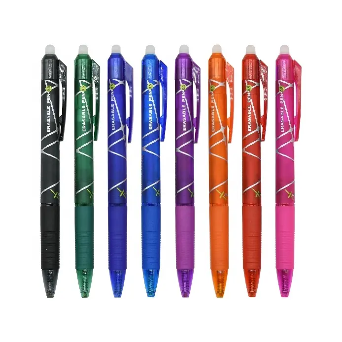 Bolígrafo de tinta borrable por fricción marca honyal bolígrafo de fricción de 0,7mm para la escuela
