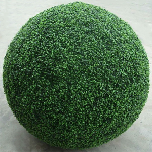 Factory Plastic Grass Artificial Boxwood Hedge Topiary Ball for Home Decoration