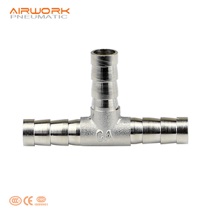Raccordo a T in Ottone Placcato da 10mm per Tubi dell'Aria a Bassa Pressione, Connessioni Mini per Tubi in <span class=keywords><strong>Plastica</strong></span> - Product Image 3