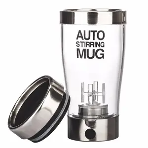 400ml 2AAA Batteria Automatico Elettrico Agitazione Tazza di Caffè Doppio Strato In Acciaio Inox Auto Agitazione tazza di Caffè Tazze