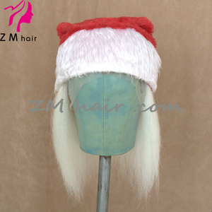 Noel serin yak saç tam dantel noel baba yarım peruk - Product Image 4