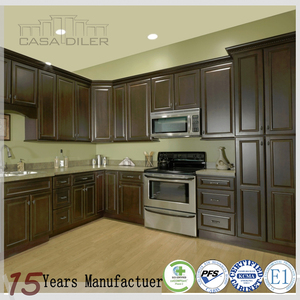 Mobili da Cucina Modulari di Foshan con Design e Ante in Legno Massello - Product Image 2