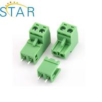 Connecteur de bornier en laiton enfichable à vis pour PCB, pas de 3,5 mm, 5,08 mm, 5,0 mm, 2, 3, 4, 5, 6, 7, 8, 9, 10 pôles, équivalent à un connecteur de type plug.