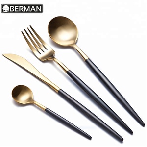 Oem WMF 18/10 Châu Âu vàng hoàng gia thép không gỉ Flatware Set/Bộ bữa ăn tối - Product Image 3