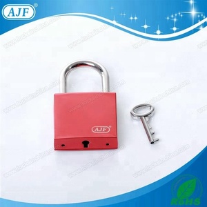 Nouvelle Arrivée AJF - <span class=keywords><strong>Cadenas</strong></span> Carré en Alliage de Zinc 40mm, Rouge, Chromé par Électrophorèse, Type <span class=keywords><strong>Cadenas</strong></span> d'Amour - Product Image 3