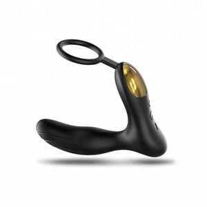 10 frecuencia bloqueo esperma anillo eyaculación vibrador teledirigido del sexo del enchufe del extremo - Product Image 4