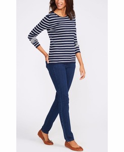 54% <span class=keywords><strong>cotone</strong></span>/44% Modal/2% Spandex girocollo Pullover maglione lavorato <span class=keywords><strong>a</strong></span> <span class=keywords><strong>maglia</strong></span> <span class=keywords><strong>a</strong></span> <span class=keywords><strong>righe</strong></span> da <span class=keywords><strong>donna</strong></span> - Product Image 2