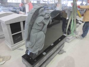 Гранитные породы ангела, памятники, Лидер продаж, использование кладбища, черный графический дизайн Jinghuang Xiamen Port American полированный CN;FUJ - Product Image 4