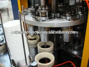 Hochgeschwindigkeits-Pappbecher-Maschinen regal verwenden Zahnrad-und Glasgetriebe-Pappbecher-Maschinen herstellung in China