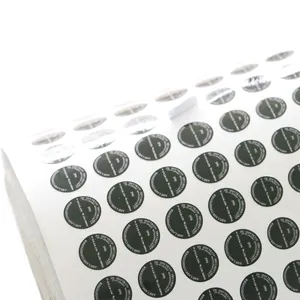 Round Label Custom Circle Stickers Roll Waterproof Round Vinyl Sticker Product Logo Label Printing Cosmetic Packaging Label