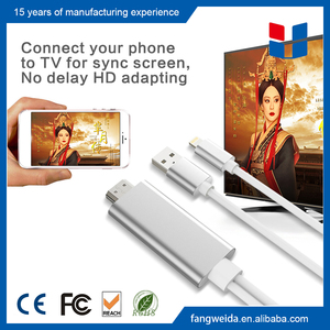 Pour <span class=keywords><strong>iPhone</strong></span> à <span class=keywords><strong>HDMI</strong></span> HDTV <span class=keywords><strong>Adaptateur</strong></span> Câble Avec Intégré USB De Charge - Product Image 3