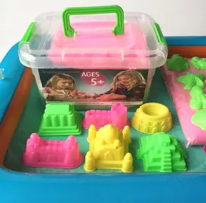 Big Box Magic Sand Set mit Werkzeugen Bildung DIY Moving Sand Spielzeug