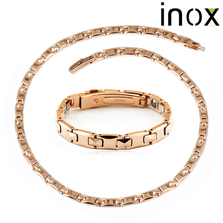 Титановое ожерелье из германиевого аниона от производителя Inox, полезное для здоровья