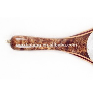Red de Pesca con Mosca Portátil de Alta Calidad Maxfishing LN1001, Fabricada con Madera de Burl y Bolsa de Goma Suave - Product Image 6