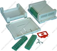 Gabinete de controle industrial plástico abs 22-23 combinado com bloco terminal